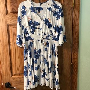 Blue and White flower dress